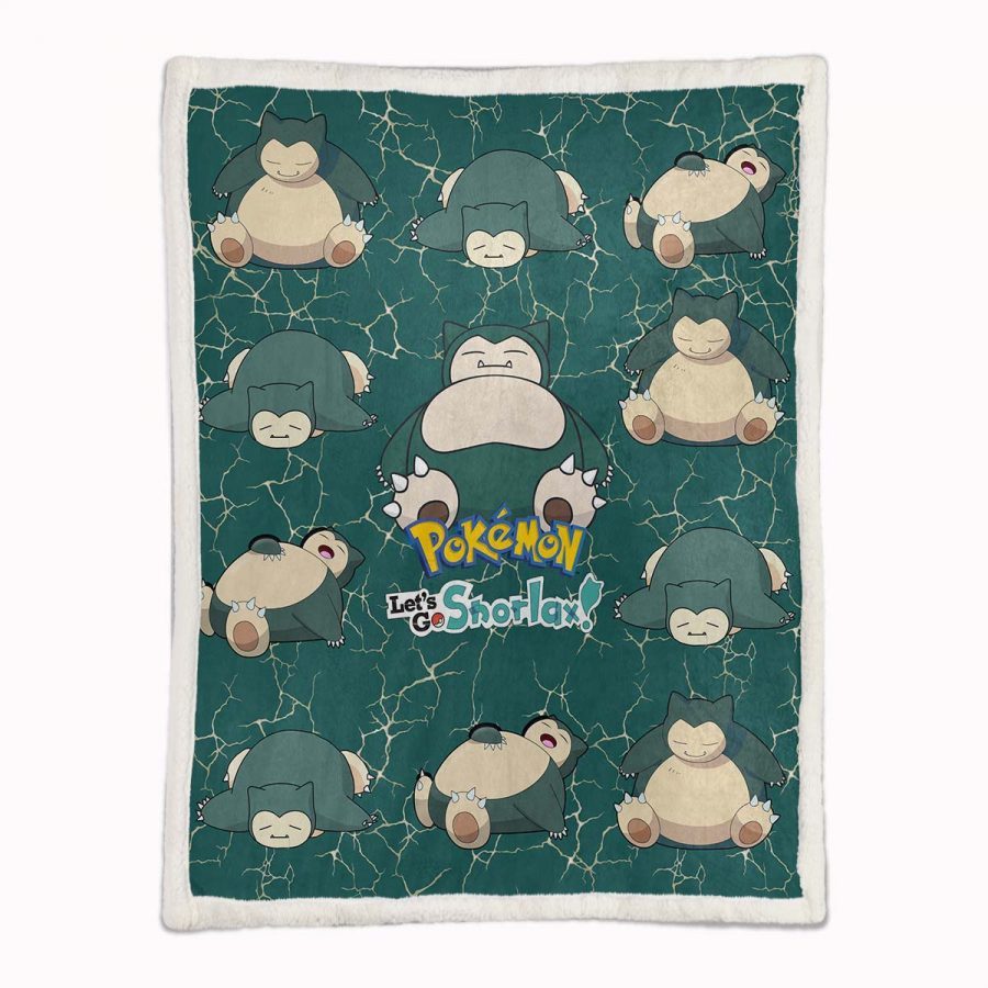 Auf geht's, Relaxo, Pokemon Decke - Fleecedecke – Bild 2