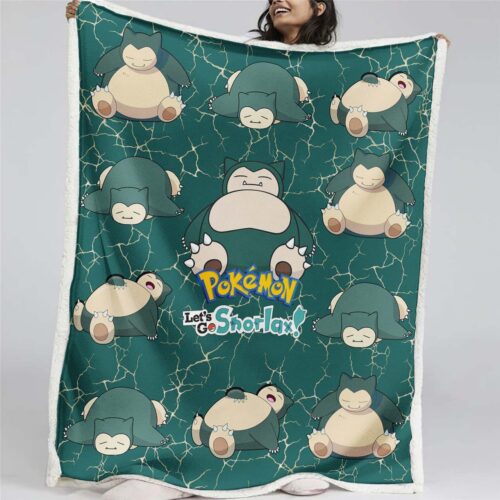 Auf geht's, Relaxo, Pokemon Decke - Fleecedecke