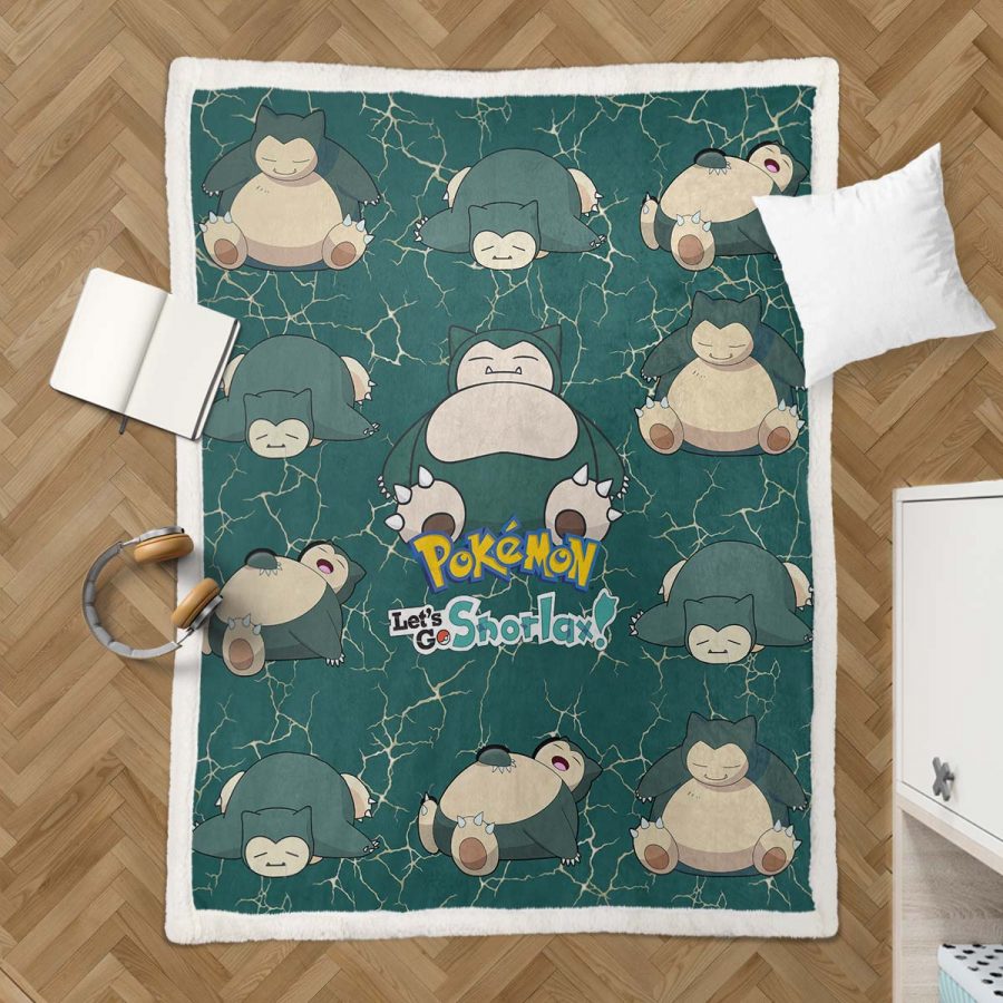 Auf geht's, Relaxo, Pokemon Decke - Fleecedecke – Bild 3