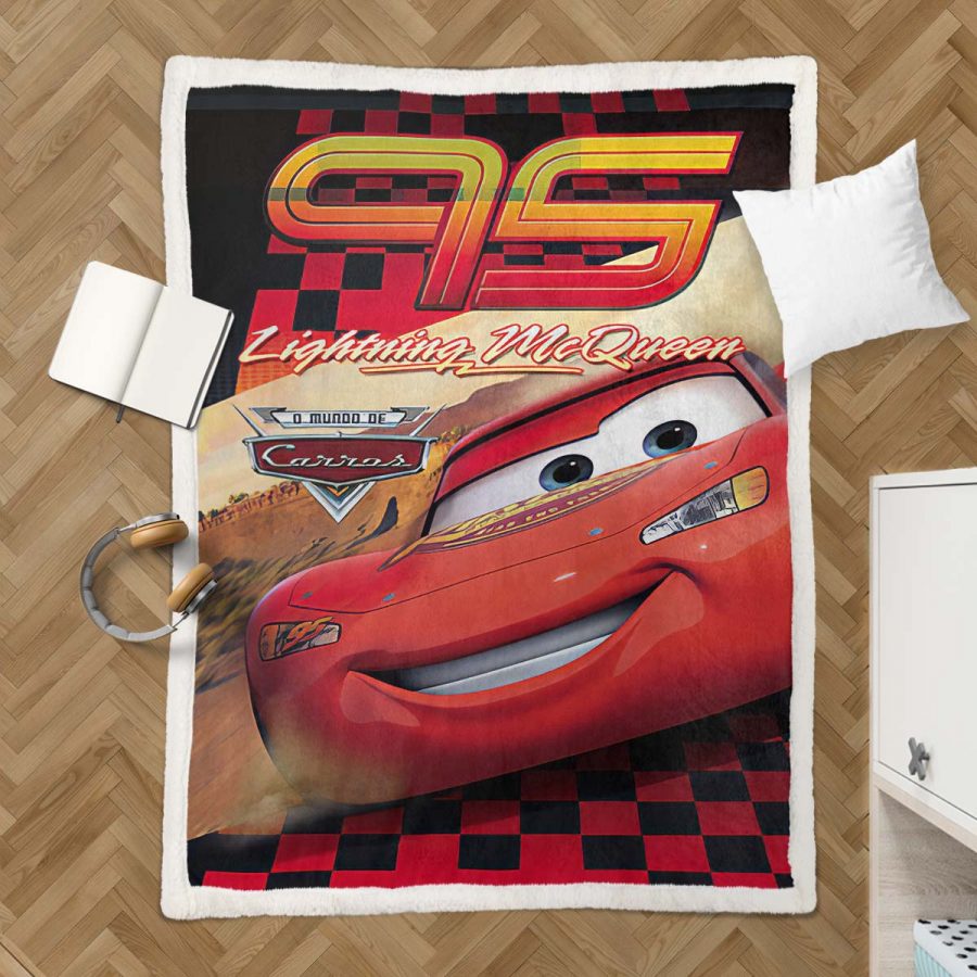 Lightning McQueen 95 Cars 02 Decke - Fleecedecke – Bild 3