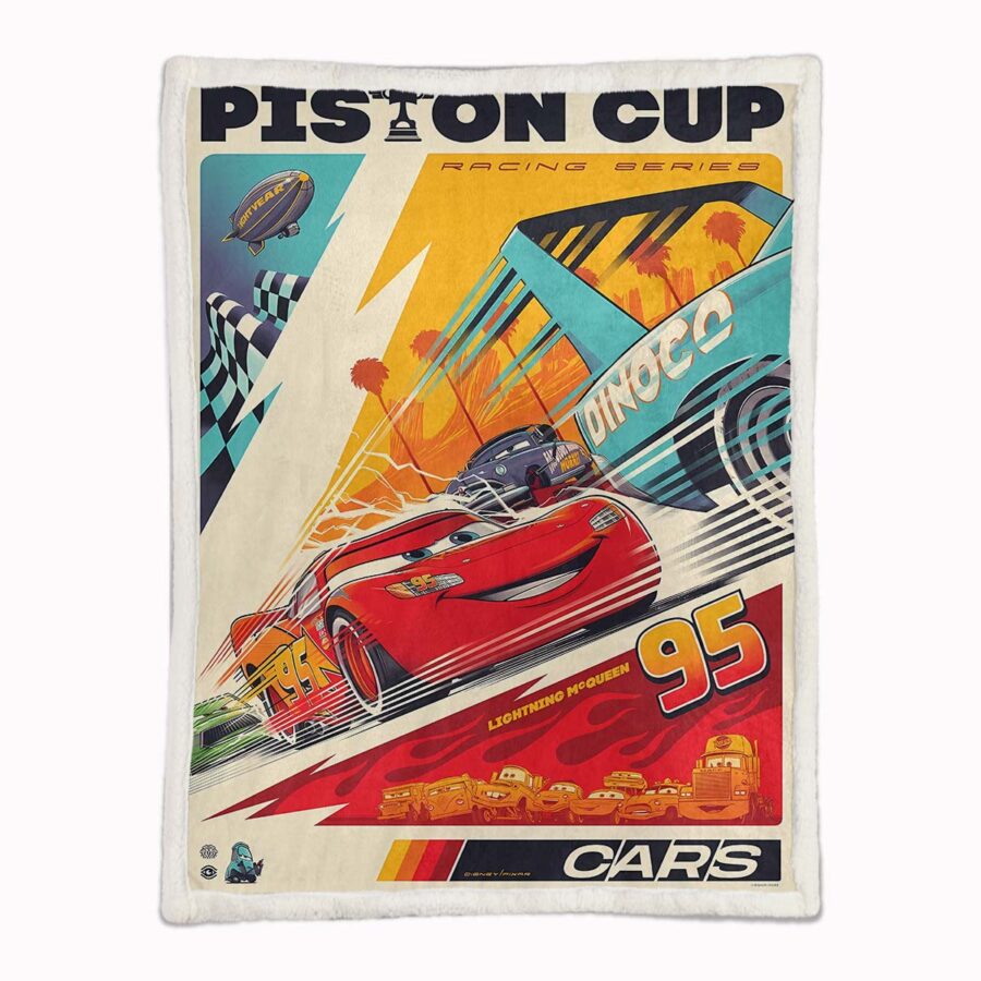 Lightning McQueen 95 Cars 03 Decke - Fleecedecke – Bild 2