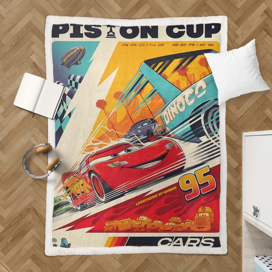 Lightning McQueen 95 Cars 03 Decke - Fleecedecke – Bild 3
