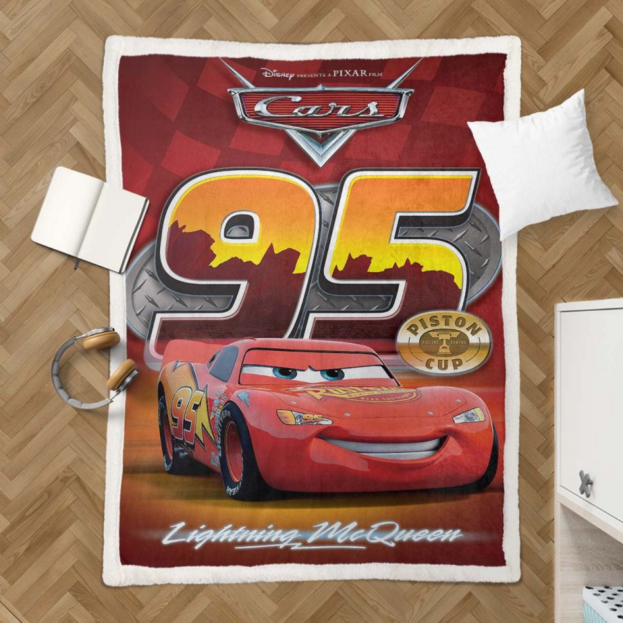 Lightning McQueen 95 Cars Decke - Fleecedecke – Bild 3