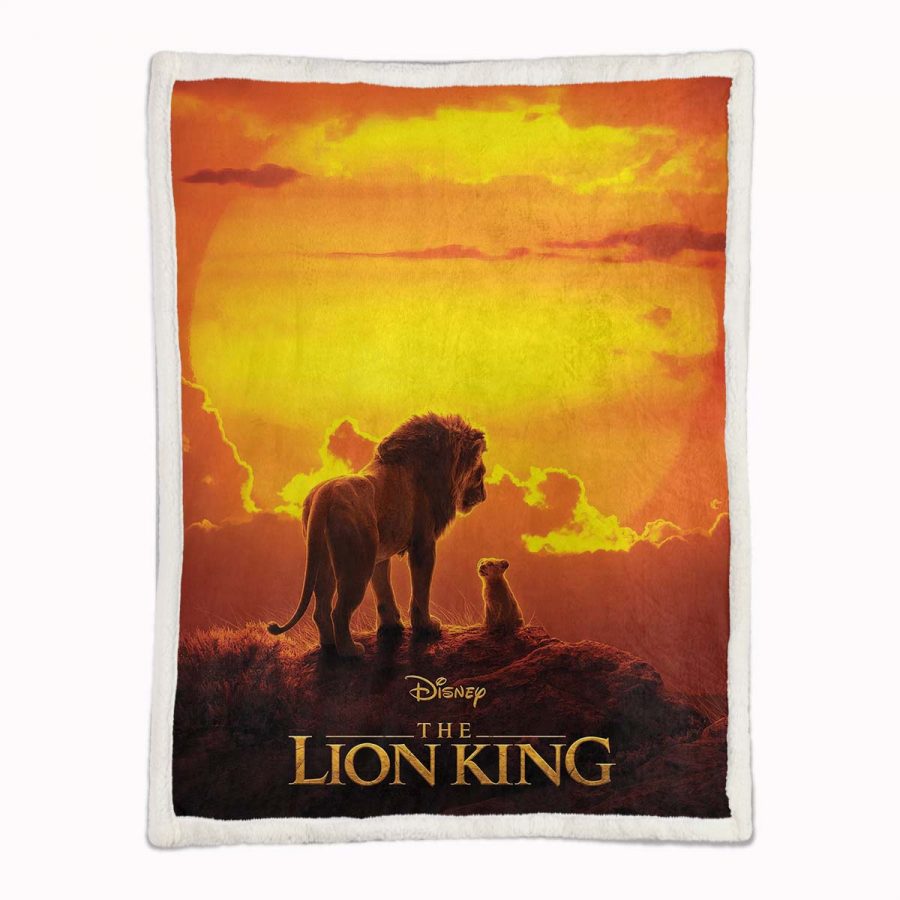 König der Löwen Alle Charaktere 10 Vater und Sohn Simba Decke - Fleecedecke – Bild 2