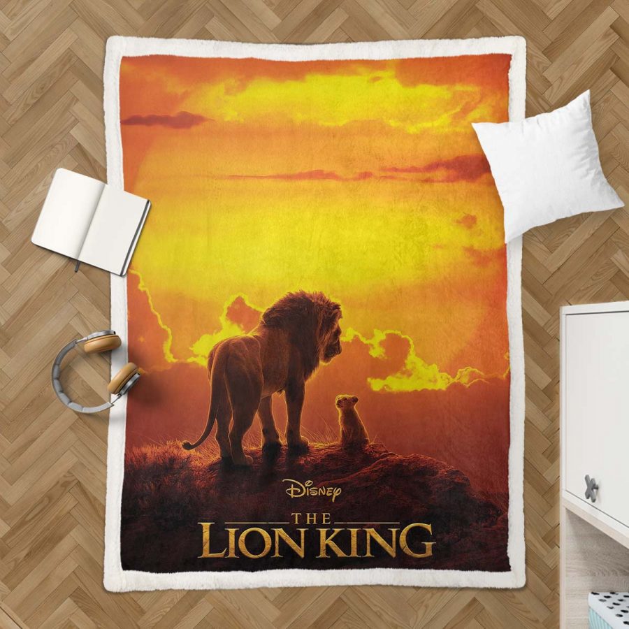 König der Löwen Alle Charaktere 10 Vater und Sohn Simba Decke - Fleecedecke – Bild 3