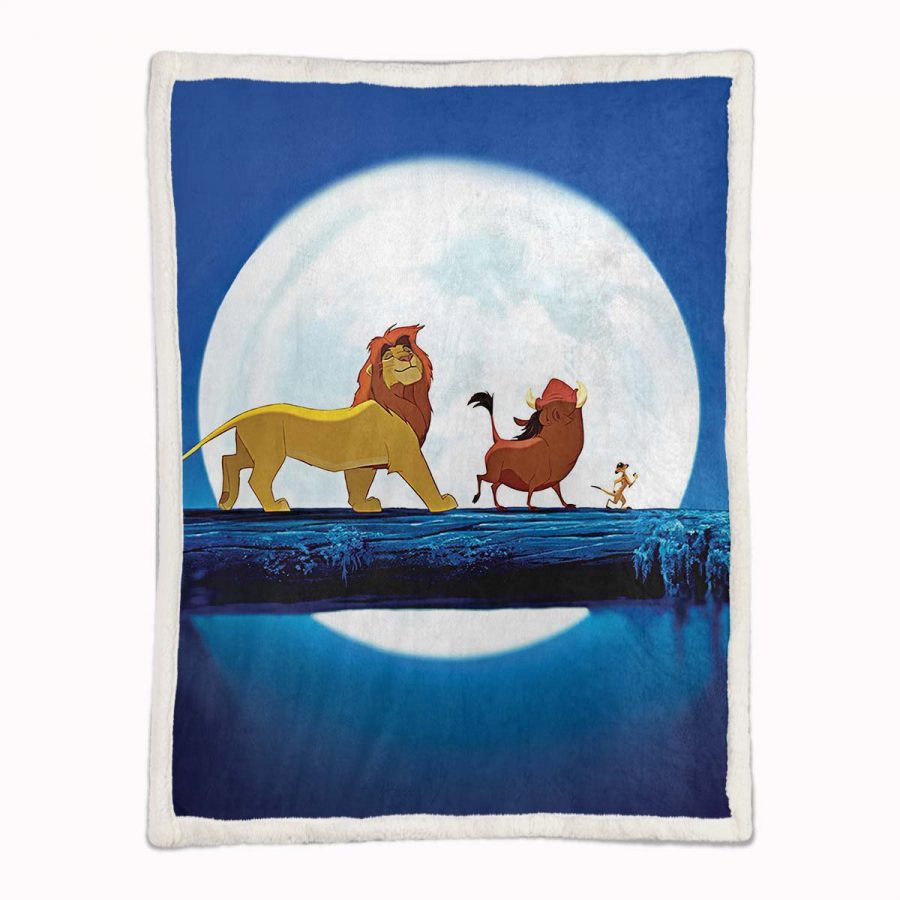 König der Löwen Alle Charaktere Vater und Sohn Simba 13 Decke - Fleecedecke – Bild 2