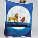 König der Löwen Alle Charaktere Vater und Sohn Simba 13 Decke – Fleecedecke