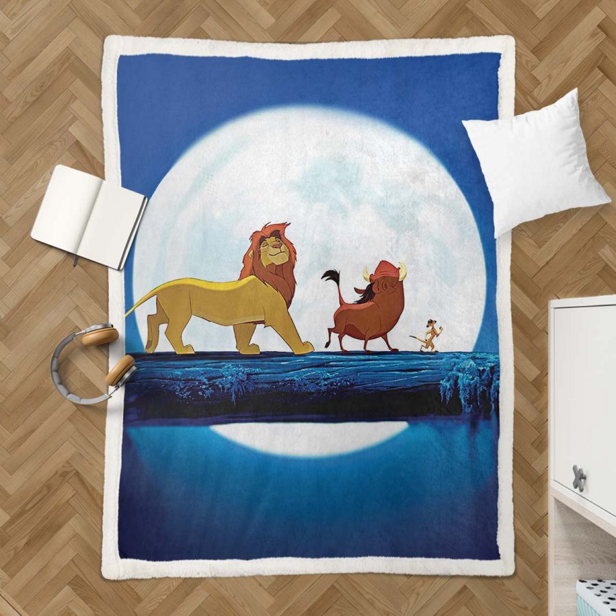 König der Löwen Alle Charaktere Vater und Sohn Simba 13 Decke - Fleecedecke – Bild 3