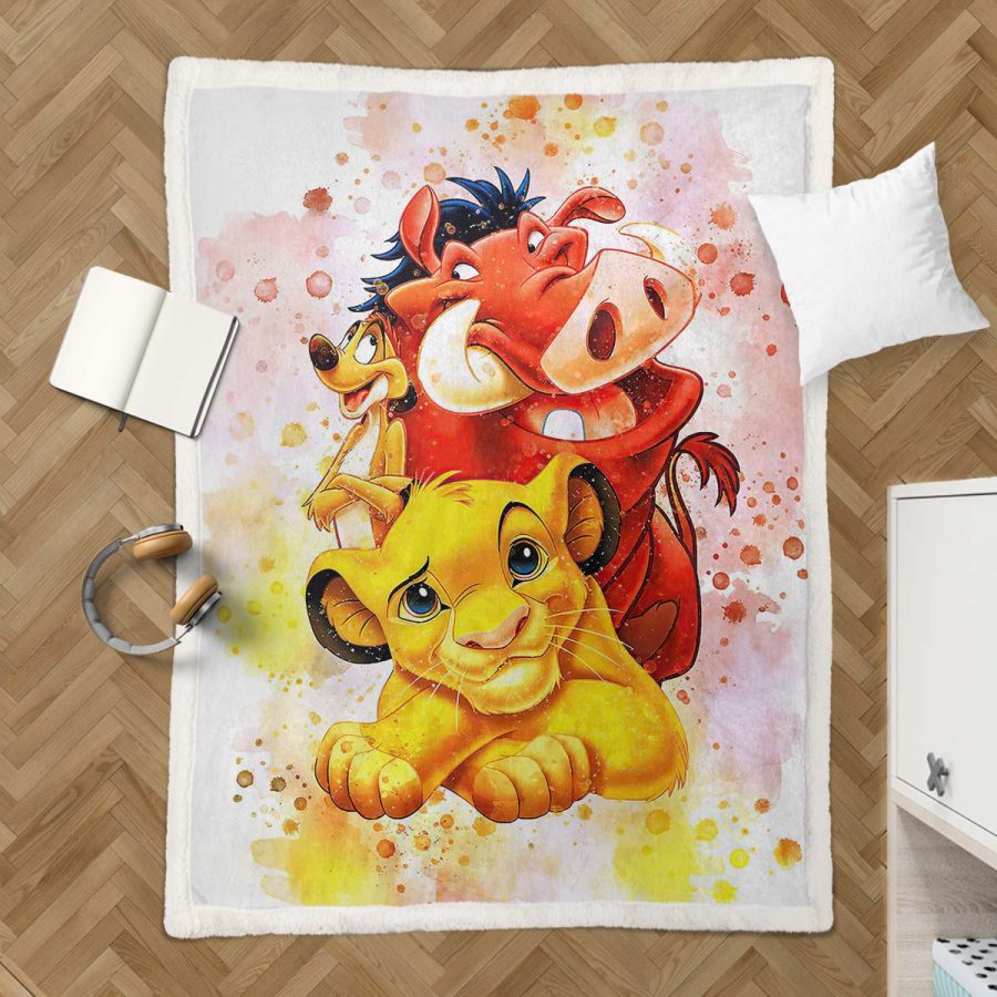 König der Löwen Simba Alle Charaktere 06 Decke - Fleecedecke – Bild 3