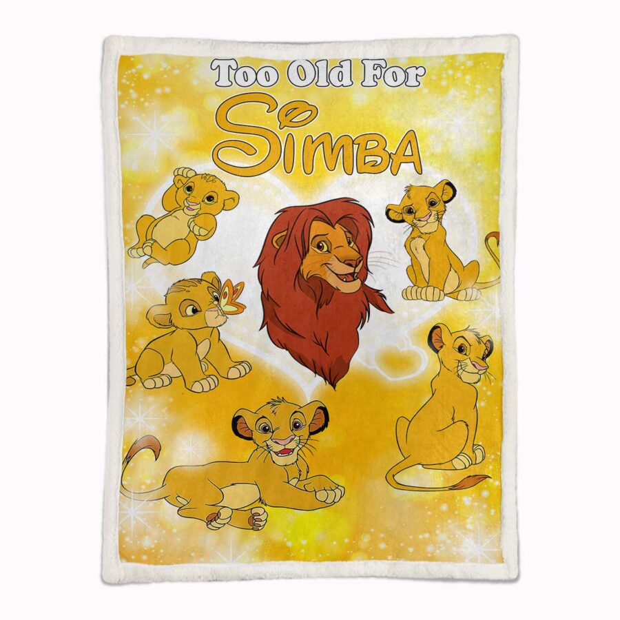 König der Löwen – zu alt für Simba Decke - Fleecedecke – Bild 2