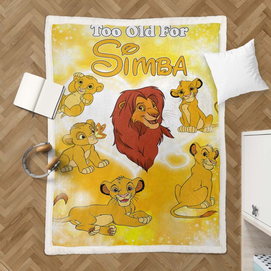 König der Löwen – zu alt für Simba Decke - Fleecedecke – Bild 3