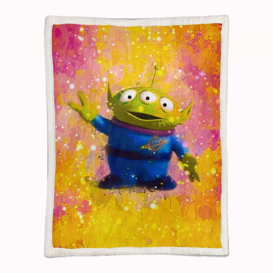Kleine grüne Aliens Toy Story 04 Decke - Fleecedecke – Bild 2