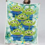 Kleine grüne Aliens Toy Story 05 Decke – Fleecedecke