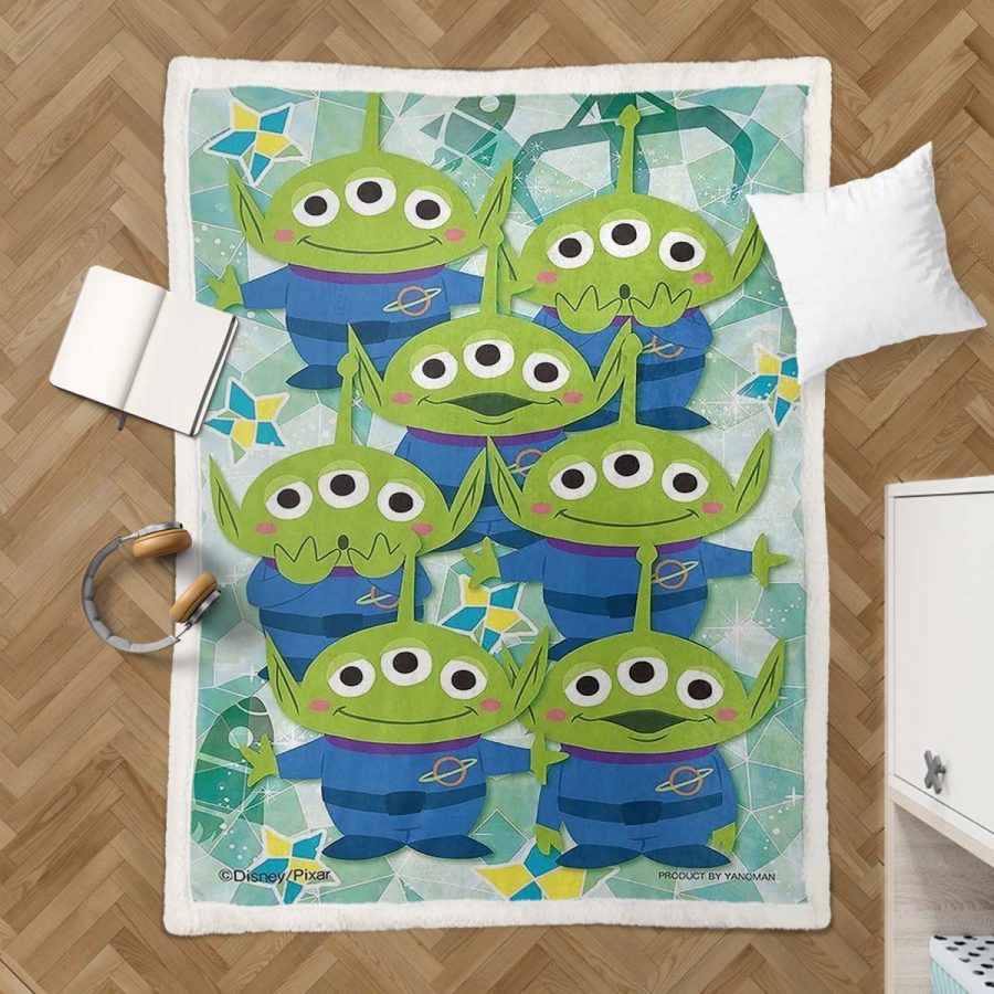 Kleine grüne Aliens Toy Story 05 Decke - Fleecedecke – Bild 3