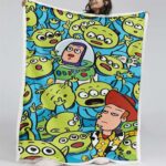 Kleine grüne Aliens Toy Story 06 Decke – Fleecedecke