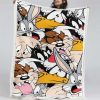 Looney Tunes Alle Charaktere 01 Decke - Fleecedecke