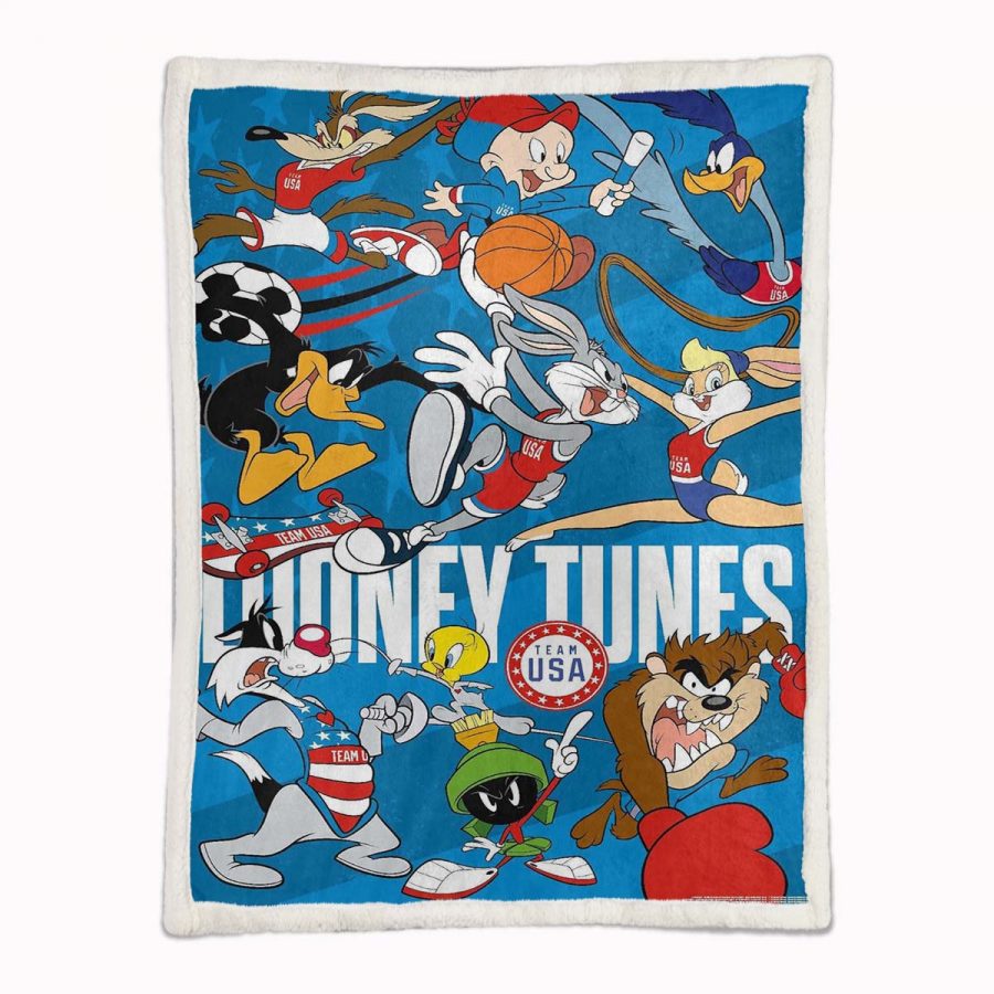 Looney Tunes Alle Charaktere 02 Decke - Fleecedecke – Bild 2