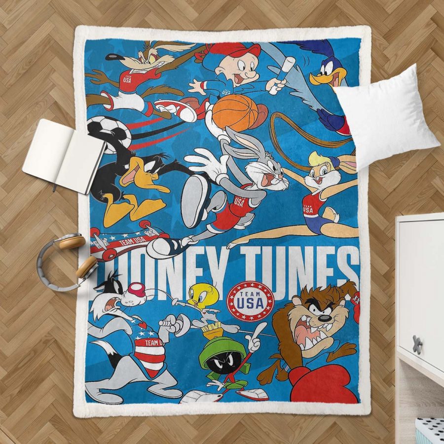 Looney Tunes Alle Charaktere 02 Decke - Fleecedecke – Bild 3