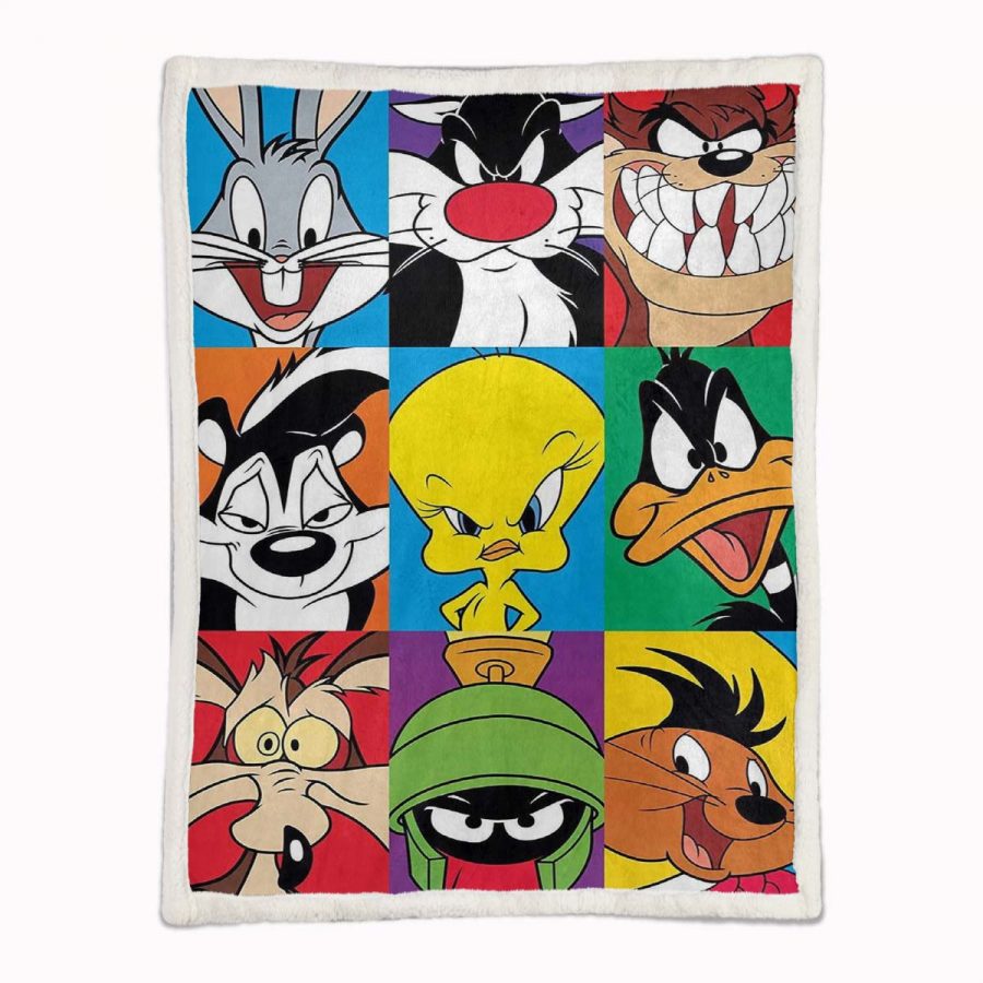 Looney Tunes Alle Charaktere 03 Decke - Fleecedecke – Bild 2