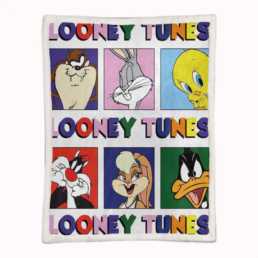 Looney Tunes Alle Charaktere 06 Decke - Fleecedecke – Bild 2