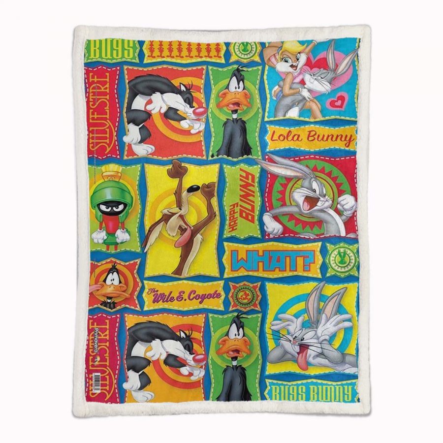 Looney Tunes Alle Charaktere 07 Decke - Fleecedecke – Bild 2