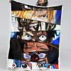 Ruffy und One Piece, alle Charaktere 01 Decke - Fleecedecke