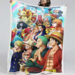 Ruffy und One Piece, alle Charaktere 04 Decke – Fleecedecke