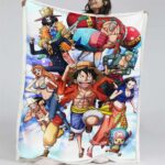 Ruffy und One Piece, alle Charaktere 05 Decke – Fleecedecke