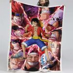 Ruffy und One Piece, alle Charaktere 06 Decke – Fleecedecke