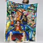 Ruffy und One Piece, alle Charaktere 07 Decke – Fleecedecke