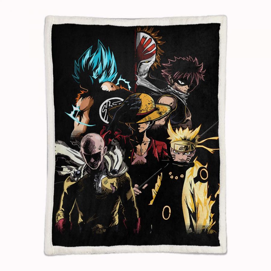 Ruffy und One Piece, alle Charaktere 08 Decke - Fleecedecke – Bild 2
