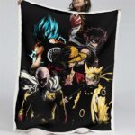 Ruffy und One Piece, alle Charaktere 08 Decke – Fleecedecke