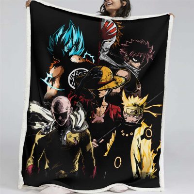 Ruffy und One Piece, alle Charaktere 08 Decke - Fleecedecke