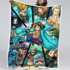 Ruffy und One Piece, alle Charaktere 10 Decke - Fleecedecke