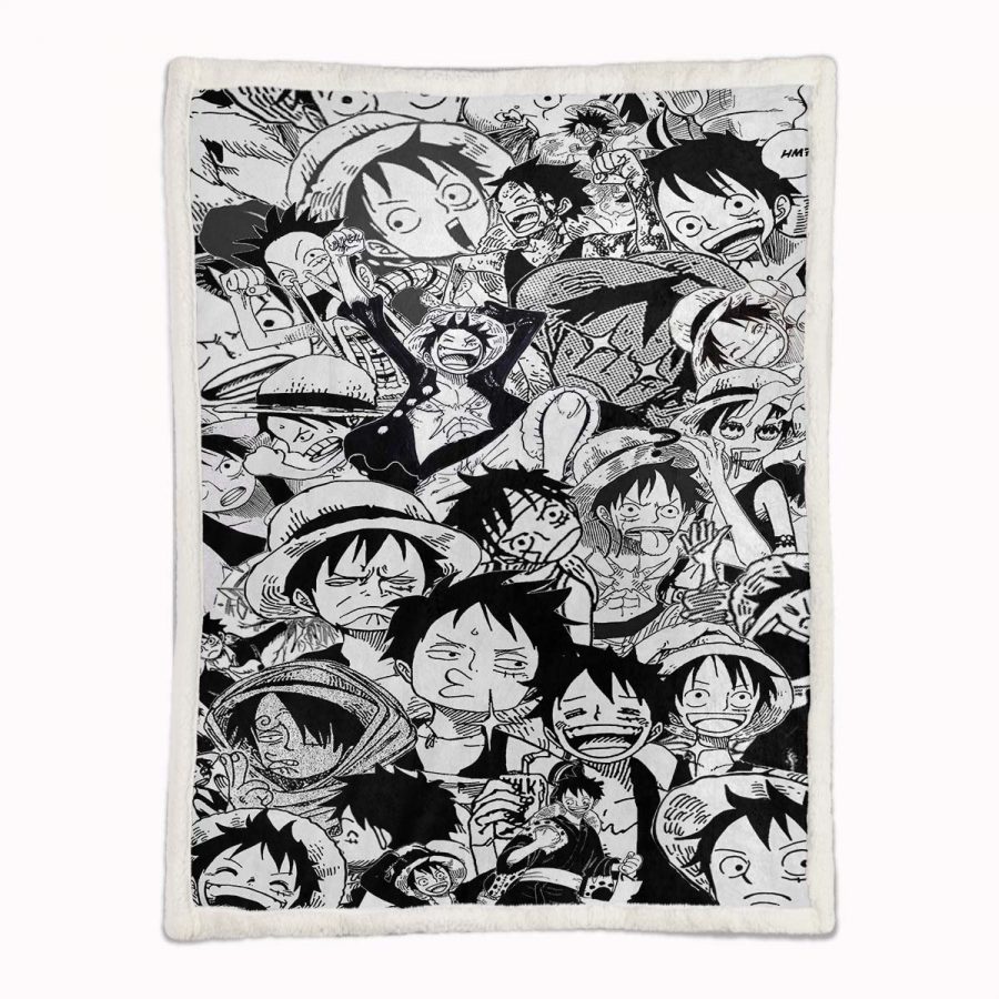 Ruffy und One Piece, alle Charaktere 11 Decke - Fleecedecke – Bild 2