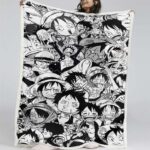 Ruffy und One Piece, alle Charaktere 11 Decke – Fleecedecke