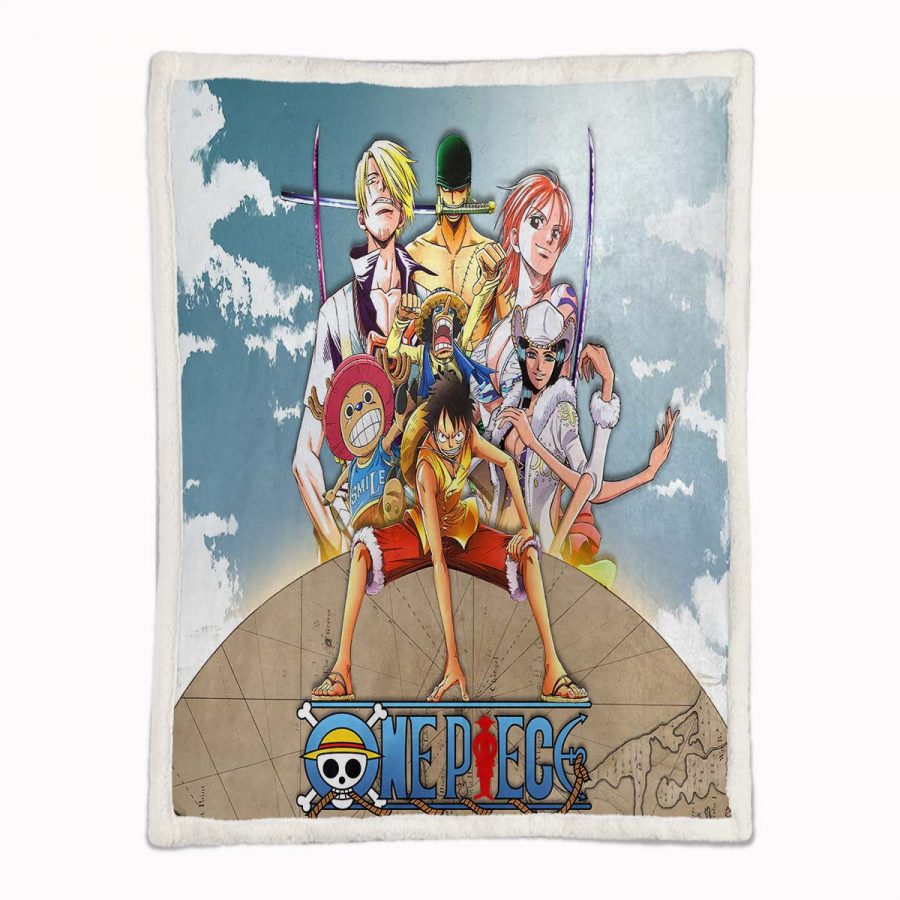 Ruffy und One Piece, alle Charaktere 13 Decke - Fleecedecke – Bild 2