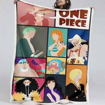 Ruffy und One Piece, alle Charaktere 16 Decke - Fleecedecke