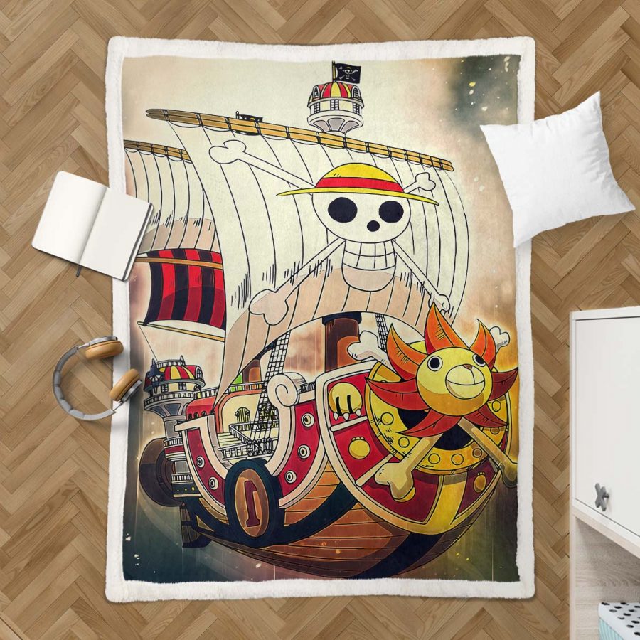 Ruffy und One Piece, alle Charaktere 17 Decke - Fleecedecke – Bild 3
