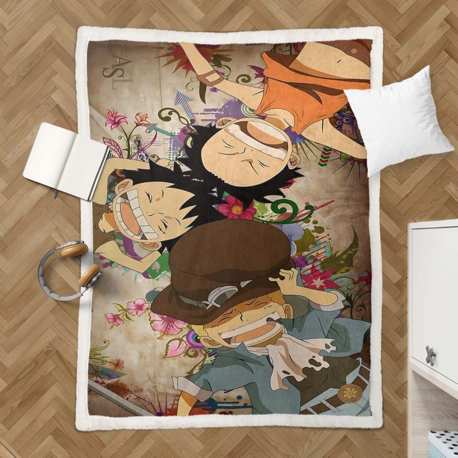 Ruffy und One Piece, alle Charaktere 18 Decke - Fleecedecke – Bild 3
