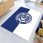 MSV Duisburg 02 blauer vertikaler Hintergrund Teppich