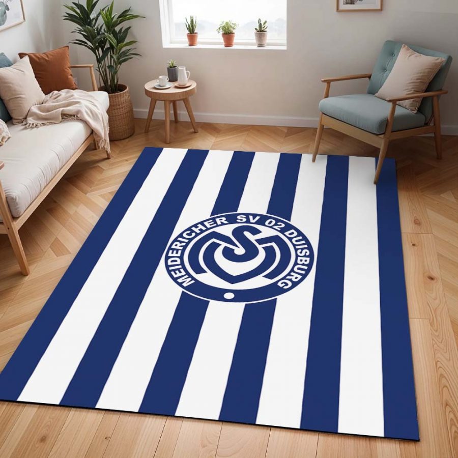 MSV Duisburg blauer Hintergrund 02 Teppich – Bild 2