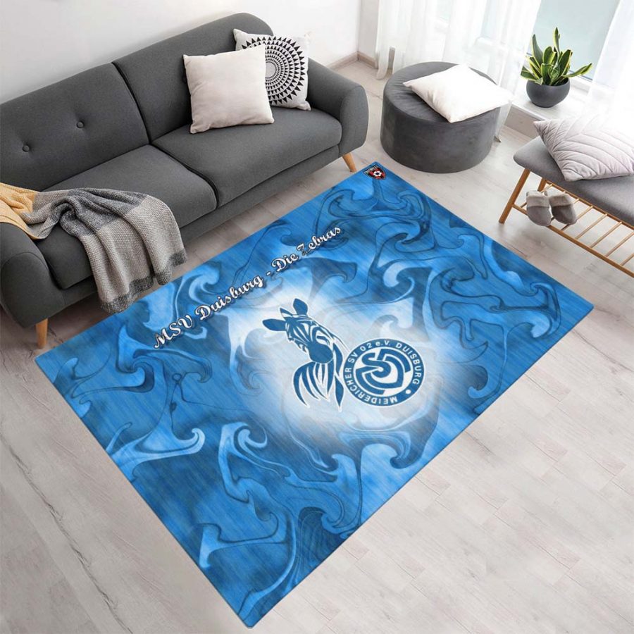 MSV Duisburg blauer Hintergrund Teppich – Bild 2