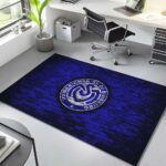 MSV Duisburg blaue Backsteinmauer Teppich