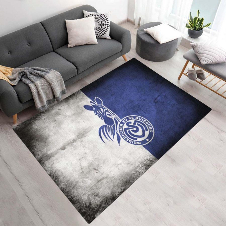 MSV Duisburg weiß blau Teppich – Bild 2