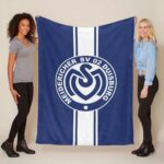 MSV Duisburg weiß blau Die Zebras 03 Fleecedecke – Decke