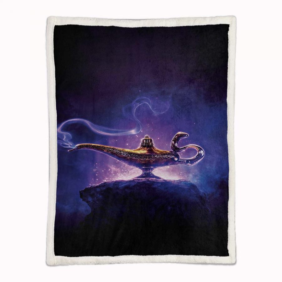 Wunderlampe in AladinAladin Decke - Fleecedecke – Bild 2
