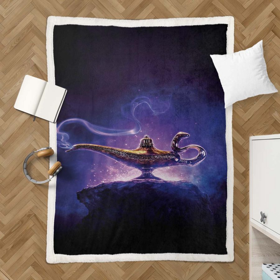 Wunderlampe in AladinAladin Decke - Fleecedecke – Bild 3