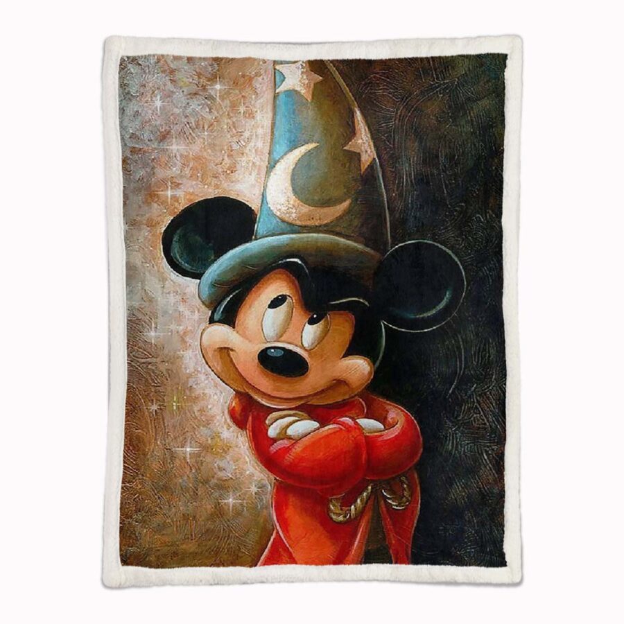 Zauberer Mickey Maus Decke - Fleecedecke – Bild 2
