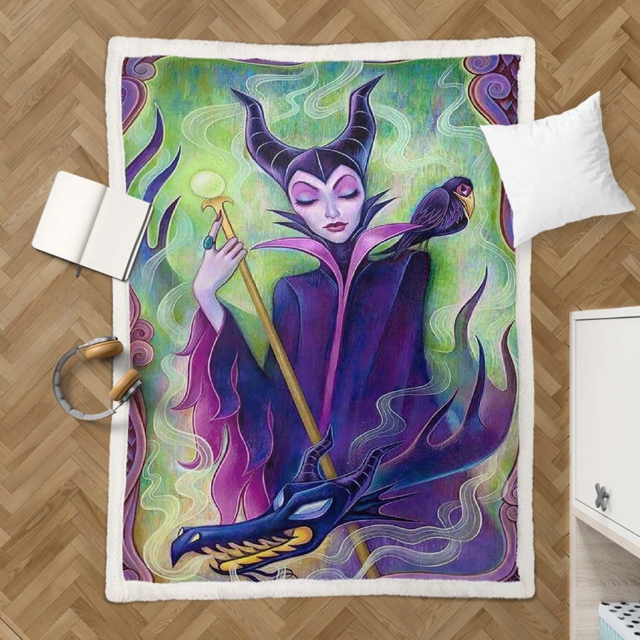 Maleficent - Die Disney-Bösewichte 01 Decke - Fleecedecke – Bild 3